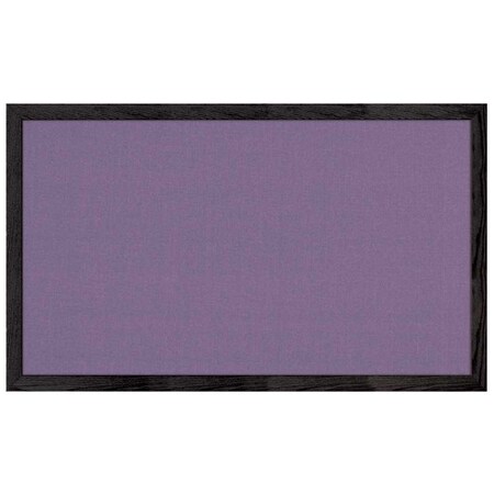 United Visual Products Combo Board, 18"x24", Satin Frame/Black Porcelain & Rubber UVDECORK1824-BLKPORC-RUBBER